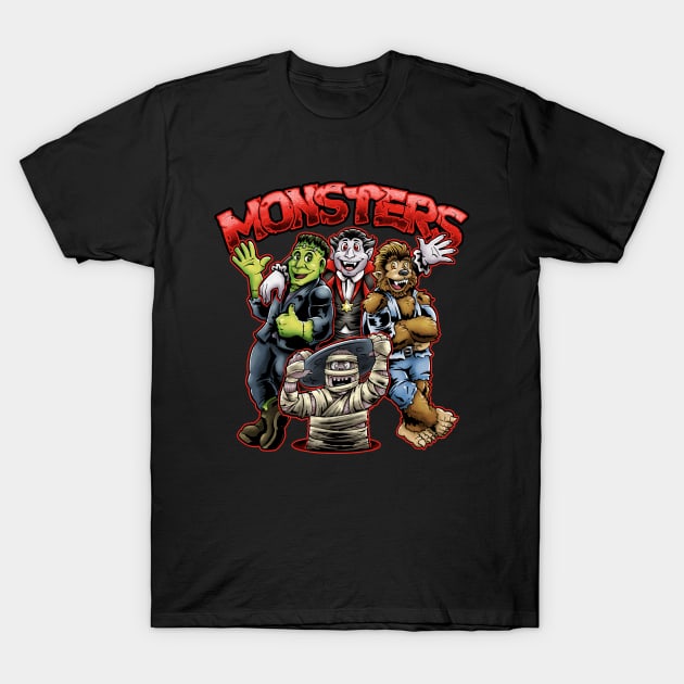 Monsters T-Shirt by Andriu